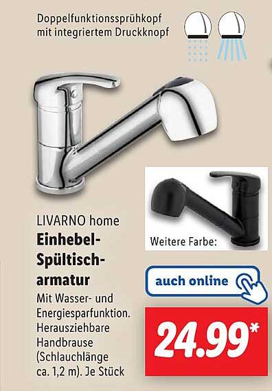 LIVARNO home Einhebel-Spültischarmatur