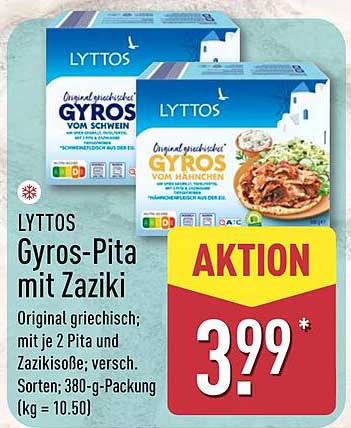 LYTTOS Gyros-Pita mit Zaziki