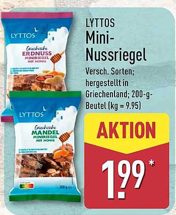 Lyttos Mini-Nussriegel - Vielfältiger Snackgenuss