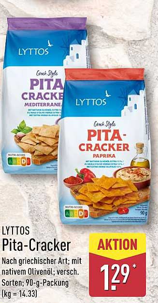 LYTTOS Pita-Cracker - Mediterran & Paprika