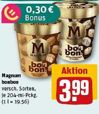 Magnum bonbon - Verschiedene Sorten im 204-ml-Pckg.