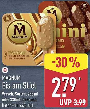 MAGNUM Eis am Stiel - Verschiedene Sorten, 255 ml oder 330 ml