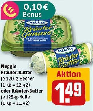 Meggle Kräuter-Butter oder Kräuter Genuss