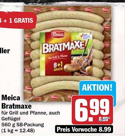 Meica Bratmaxe für Grill und Pfanne, auch Geflügel
