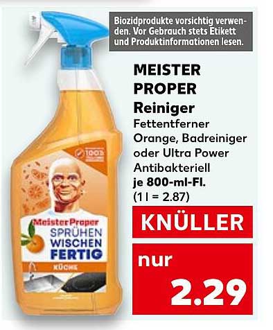MEISTER PROPER Reiniger Fettentferner Orange