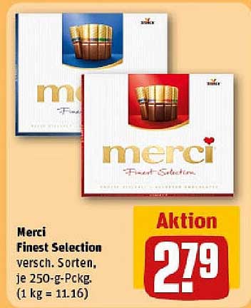 Merci Finest Selection 250g – Verschiedene Sorten im Angebot!