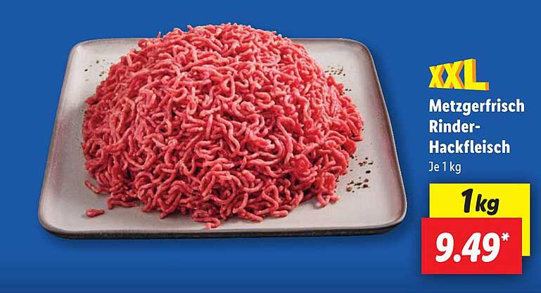 Metzgerfrisch Rinder-Hackfleisch 1 kg