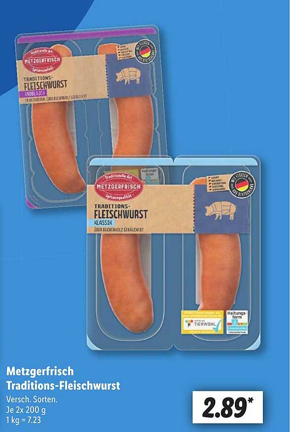 Metzgerfrisch Traditions-Fleischwurst