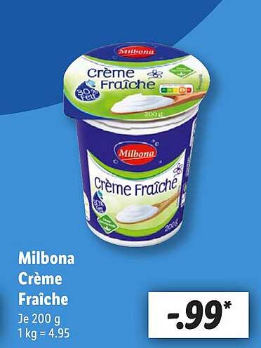 Milbona Crème Fraîche 200 g