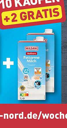MILSANi Halbfare Milch 1L, 10 kaufen + 2 gratis