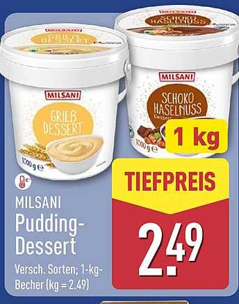 MILSANi Pudding-Dessert - Verschiedene Sorten