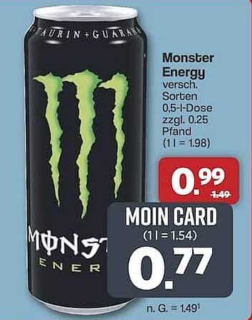 Monster Energy 0,5l Dose - jetzt zum Top-Preis!