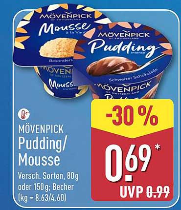 MÖVENPICK Pudding/Mousse - Verschiedene Sorten, 80g oder 150g Becher