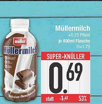Müllermilch Schokoladengeschmack 400ml