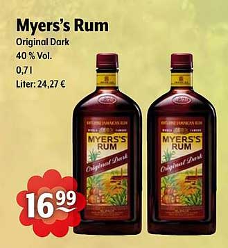 Myers’s Rum Original Dark 0,7 l