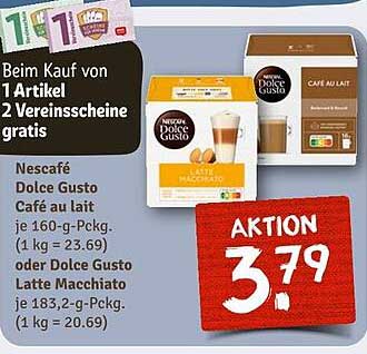 Nescafé Dolce Gusto Café au lait & Latte Macchiato im Angebot