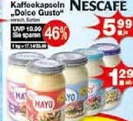 Nescafe Kaffekapseln 'Dolce Gusto'