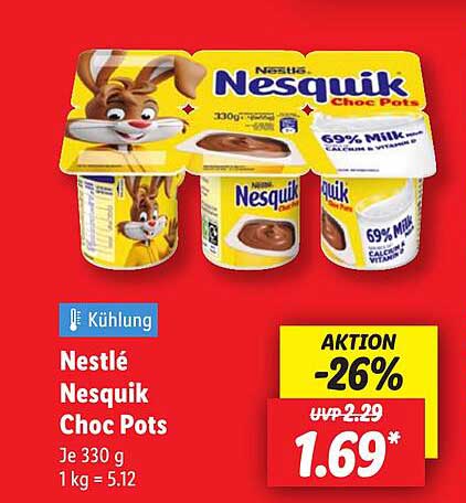 Nestlé Nesquik Choc Pots 330 g