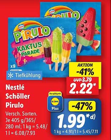 Nestlé Schöller Pirulo Kaktus Parade