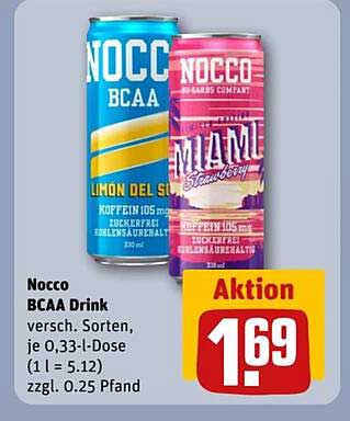 NoCCO BCAA Drink - verschiedene Sorten