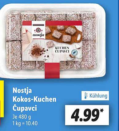 Nostja Kokos-Kuchen Čupavci