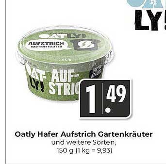 Oatly Hafer Aufstrich Gartenkräuter, 150 g
