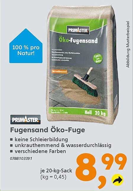 Öko-Fugsand Hell 20 kg Sack