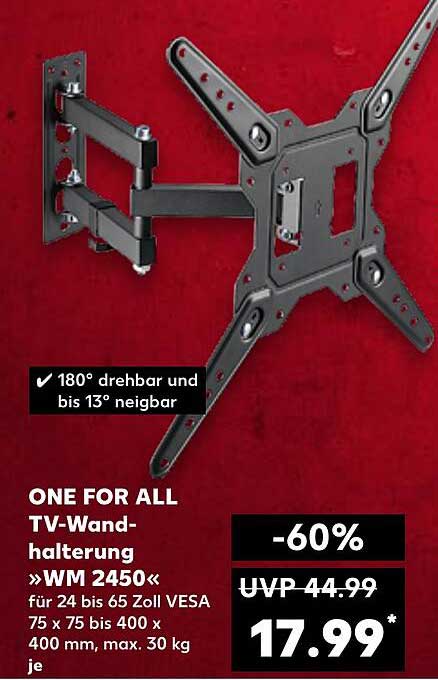 ONE FOR ALL TV-Wandhalterung »WM 2450«