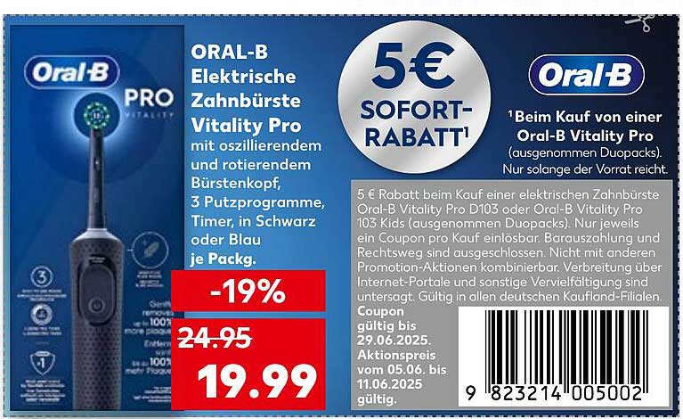 ORAL-B Elektrische Zahnbürste Vitality Pro