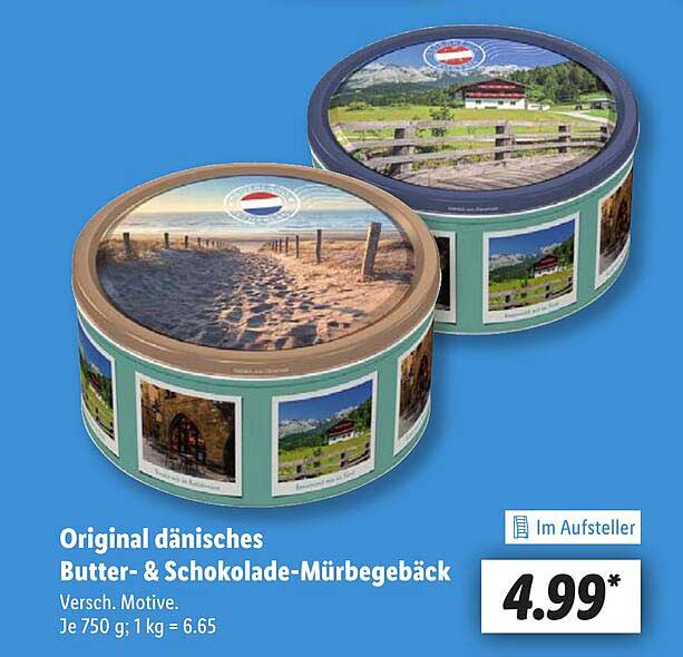 Original dänisches Butter- & Schokolade-Mürbegebäck