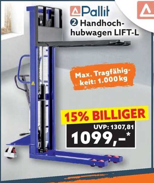 Pallit Handhochhubwagen LIFT-L
