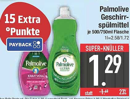 Palmolive Geschirrspülmittel je 500/750ml Flasche