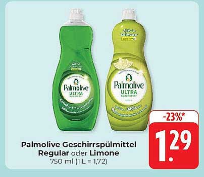 Palmolive Geschirrspülmittel Regular oder Limone 750 ml