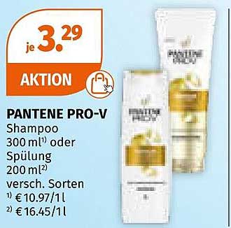 PANTENE PRO-V Shampoo 300 ml oder Spülung 200 ml