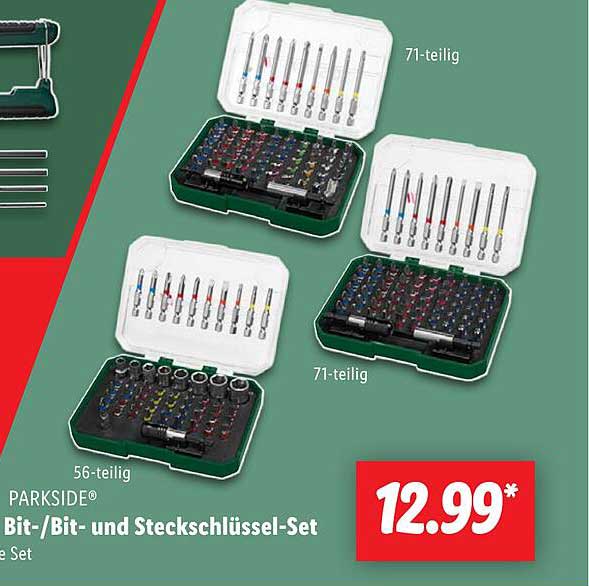 PARKSIDE® Bit-/Bit- und Steckschlüssel-Set