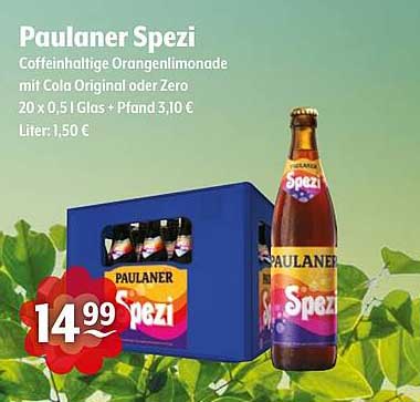 Paulaner Spezi 20 x 0,5 l Glas + Pfand