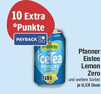 Pfanner Eistee Lemon Zero 0,33l Dose