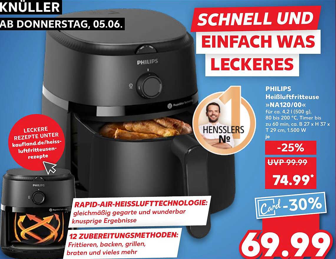 PHILIPS Heißluftfritteuse »NA120/00«