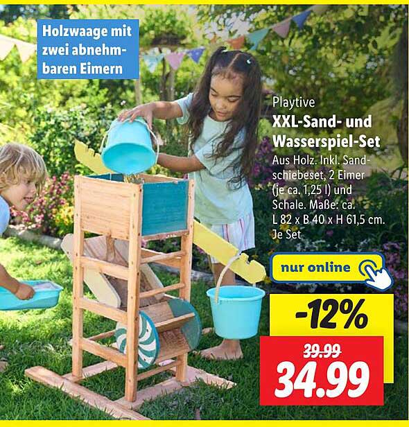 Playtive XXL-Sand- und Wasserspiel-Set