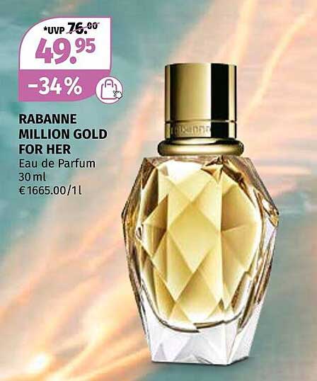 RABANNE MILLION GOLD FOR HER Eau de Parfum 30 ml