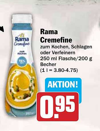 Rama Cremefine zum Kochen, Schlagen oder Verfeinern