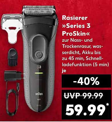 Rasierer »Series 3 ProSkin« zur Nass- und Trockenrasur