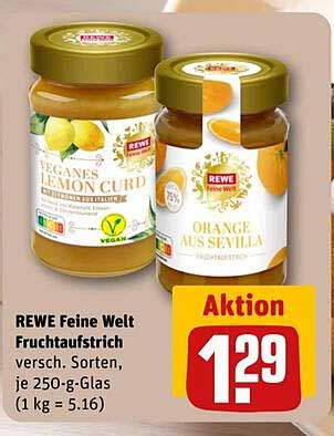 REWE Feine Welt Fruchtaufstrich - verschiedene Sorten