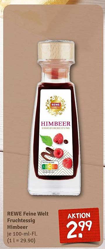 REWE Feine Welt Fruchtessig Himbeer je 100-ml-Fl.