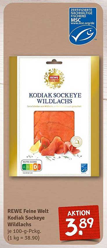 REWE Feine Welt Kodiak Sockeye Wildlachs