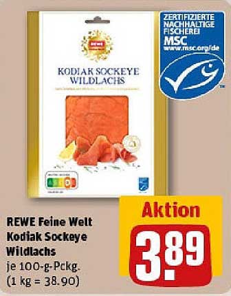REWE Feine Welt Kodiak Sockeye Wildlachs