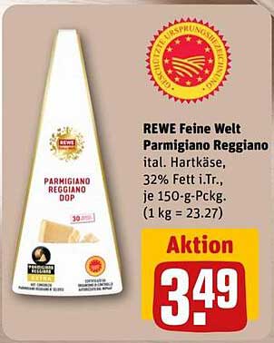REWE Feine Welt Parmigiano Reggiano DOP, 150 g