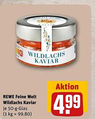 REWE Feine Welt Wildlachs Kaviar je 50-g-Glas