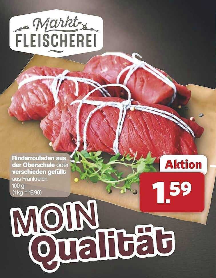 Rinderrouladen aus der Oberschale oder verschieden gefüllt aus Frankreich