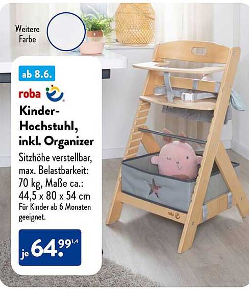 roba Kinder-Hochstuhl, inkl. Organizer
